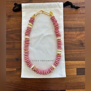 New - Lizzie Fortunato Laguna necklace in Rose Pink